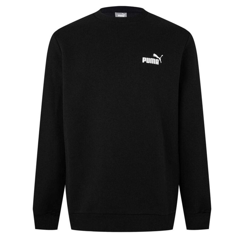 Puma Mens Blank Base Crew Neck Sweatshirt / Black